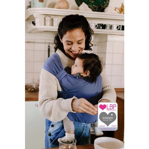 Boba Bliss Baby Wrap Carrier in Vintage Navy