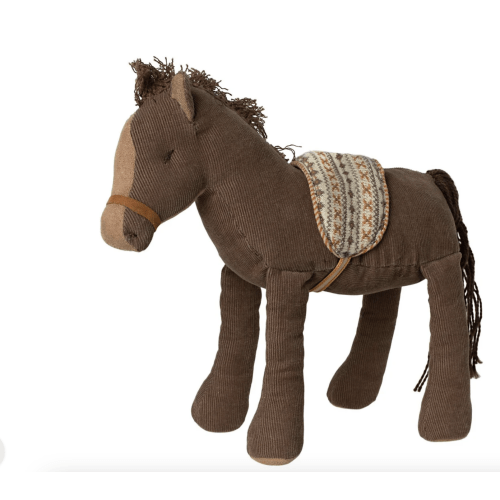 Maileg Corduroy Pony with Saddle
