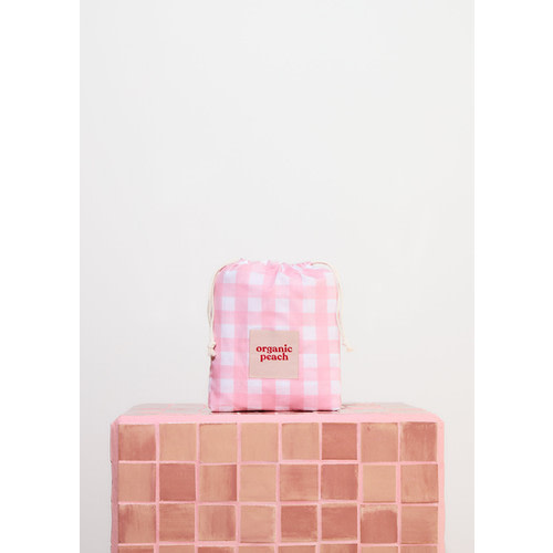 Co-sleeper/Euro Bassinet Waterproof Fitted Sheet - Pink Gingham