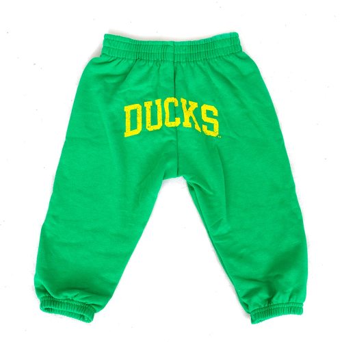 Infant Green Third Street Yellow Distressed print Ducks on Back Sweatpants
