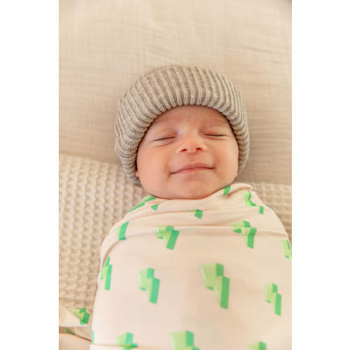 GREEN LIGHTNING BOLTS | SWADDLE