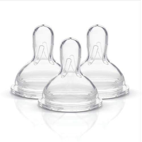 Medela Slow Flow Spare Nipples with Wide Base, Compatible with Medela Storage Bottles, Made Without BPA, 3 Count (Pack of 1)