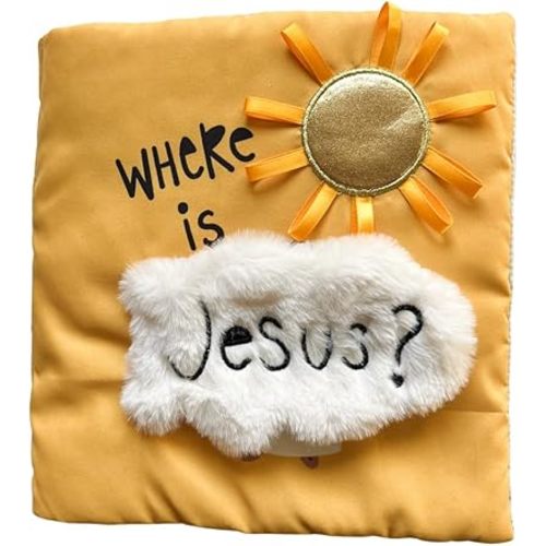 "Where is Jesus" Interactive Quiet Book for Young Believers - Discover Catholic Teachings with Engaging Exploration - Fun and Educational Tool for Early Faith Formation - Perfect Baptism Gift for Kids