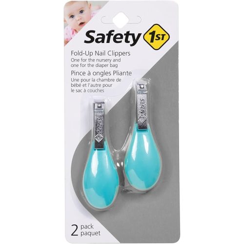 Safety 1st Fold-Up Nail Clipper, 2-Count - Colors May Vary