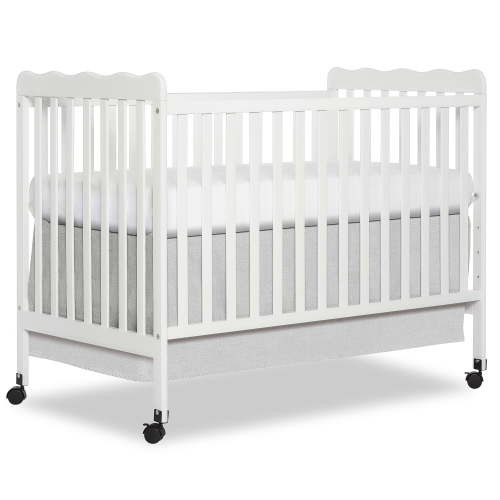 Dream On Me Carson Classic 3-in-1 Convertible Solid Wood Crib with Wheels, Baby Bed, Choose Your Finish