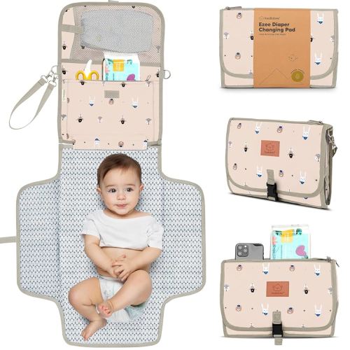 KeaBabies Portable Diaper Changing Pad - Wild Patrol pattern
