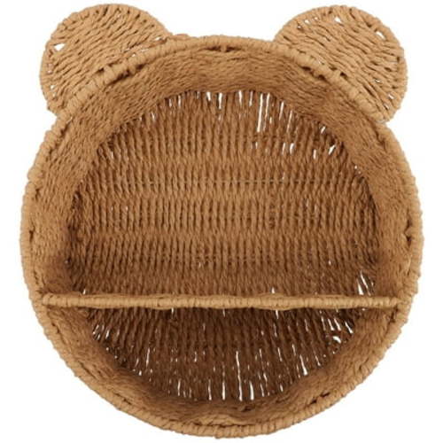 Eease Rattan Woven Cat Wall Shelf for Home Decor