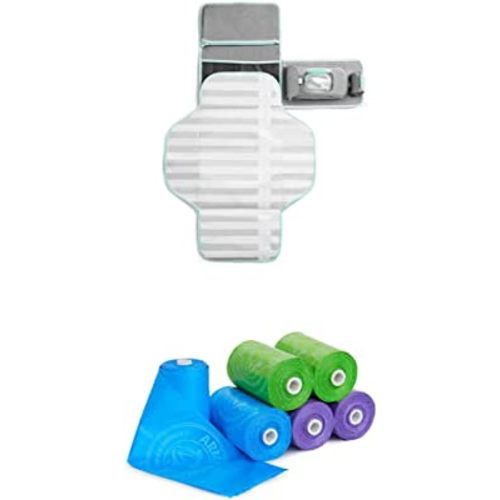 Munchkin Diaper Changing Kit XL with Silver-Ion Technology and 6pk Arm and Hammer Diaper Bag Refills (84 Bags Total)