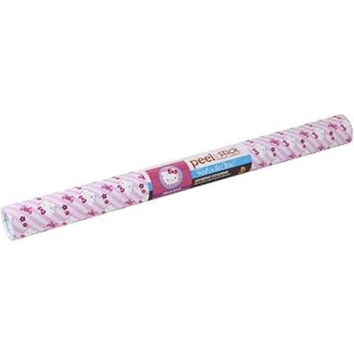 Duck Brand Adhesive Liner, 20" x 10', Hello Kitty
