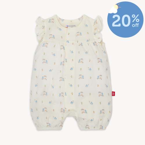 penguin pints modal magnetic ruffle sleeve romper – Magnetic Me