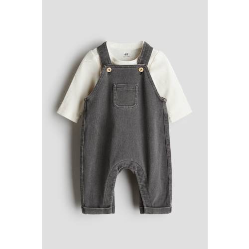 2-PIECE OVERALL AND BODYSUIT SET