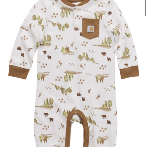 Carhartt Infant Boys' Tree Print Long Sleeve Onesie