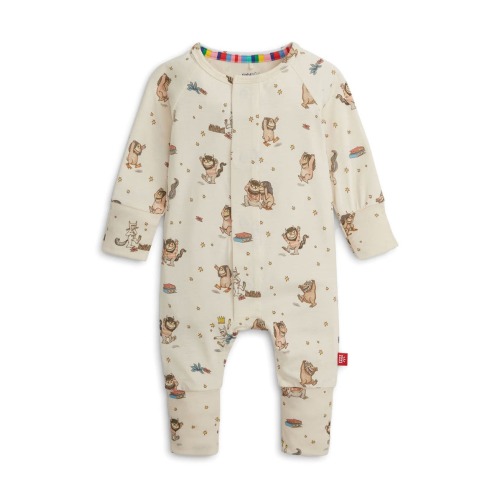Where the Wild Things Are Magnetic Closure Convertible Romper, 3-6M