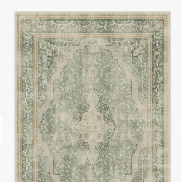Adeline Natural Sage Rug | Ruggable US