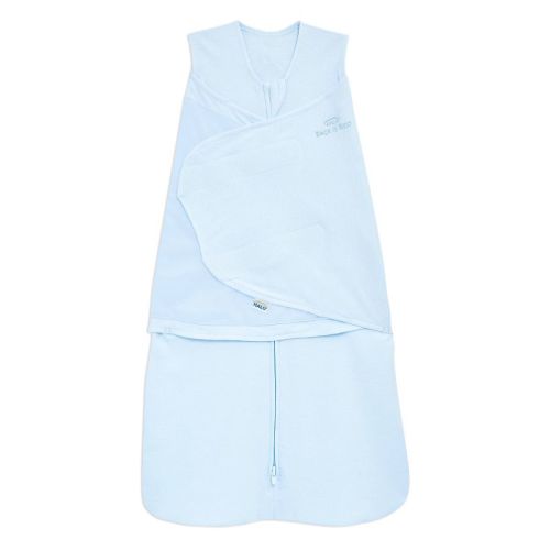 HALO Innovations Sleepsack 100% Cotton Swaddle Wrap, Color: Blue, Size: S