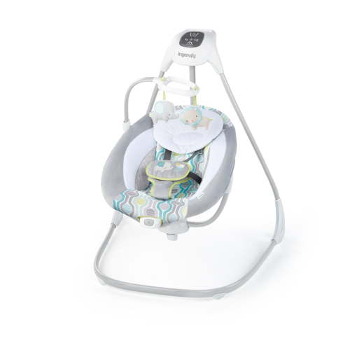 Ingenuity SimpleComfort Automatic Infant Swing, Multi-Direction, Compact with Vibrating Seat, USB Cord - Everston