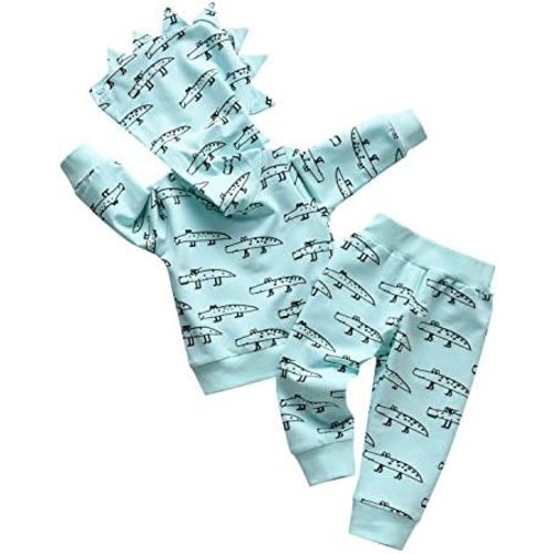 Toddler Infant Baby Boy Clothes Animal Style Long Sleeve Hoodie Tops Sweatsuit Pants Outfit Set