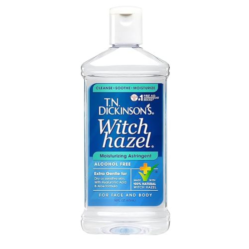 T.N. Dickinson's Witch Hazel Alcohol-Free Moisturizing Astringent, Made with 100% Natural Witch Hazel 16 oz - 16 Fl Oz (Pack of 1)