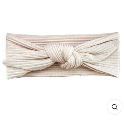 Ribbed Headband - Cream