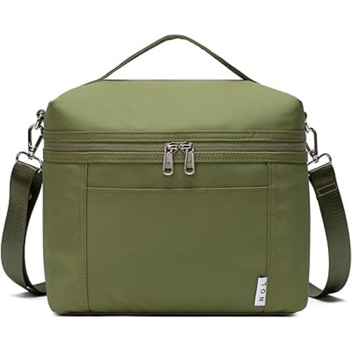 NOL Natural Organic Lifestyle Insulated Lunch Bags for Women Cooler Bag Lightweight Nylon Waterproof Lunch Box For Work