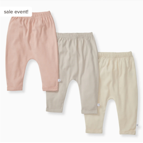 Solid Organic Cotton Baby Pants 3 Pack - Pink Sand – Burt's Bees Baby