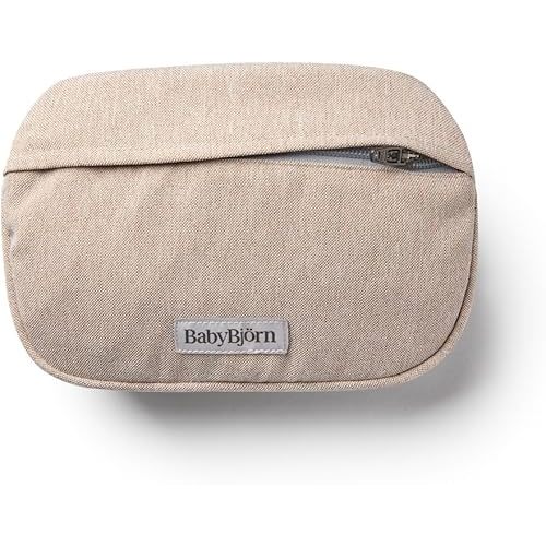 BabyBjörn Pocket Pouch for Baby Carrier, Woven mélange, Light Beige