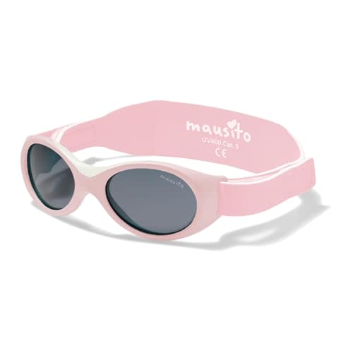 Mausito BABY sunglasses 0-24 months | Flexible BPA-Free infant sunglasses with adjustable strap | 100% UV Protection Sunnies