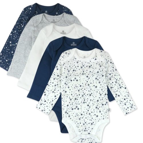 5-Pack Organic Cotton Long Sleeve Bodysuits | Honest Baby Clothing