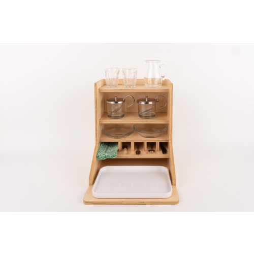 Complete Montessori Practical Life Snack Cabinet