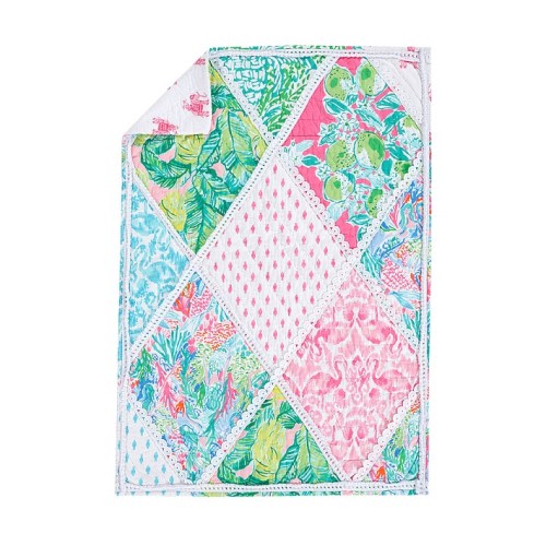 Lilly Pulitzer Party Patchwork Baby Quilt