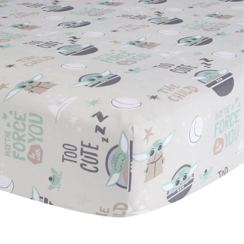 Lambs & Ivy Star Wars Cozy Friends The Child/baby Yoda Fitted Crib Sheet