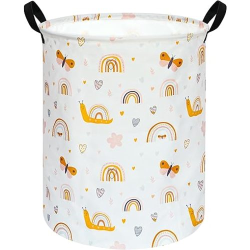 Large Laundry Basket Canvas Storage Bins Baby Nursery Hamper for Boys and Girls Toy Box Gift Baskets for Home,Office,Home Decor