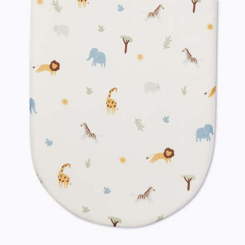 Organic Cotton Printed Bassinet Fitted Sheet - for stroller bassinet