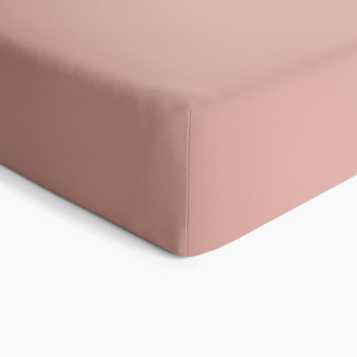 Natemia Organic Cotton Fitted Crib Sheet - Misty Rose