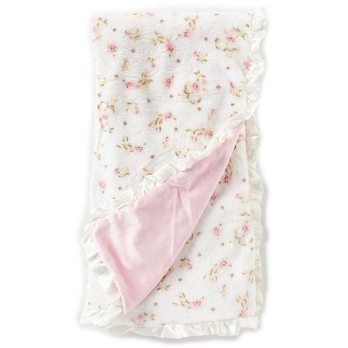 Little Me Baby Girls Vintage Rose Blanket
