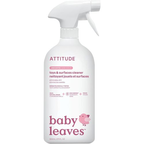 ATTITUDE Toy and Surface Cleaner Cleaning Spray, Unscented, 800 ml