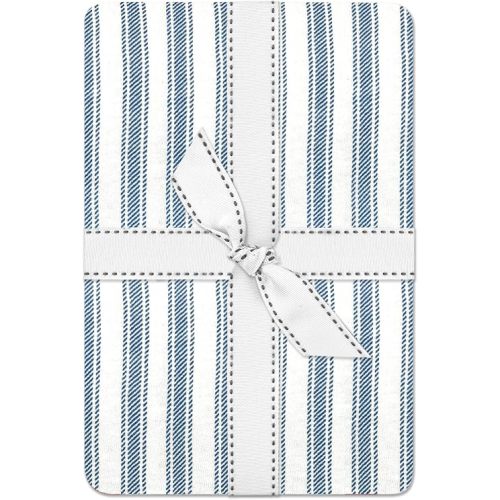 Frankie Fitted Crib Sheet 100% Organic Cotton for Baby & Toddler Mattress, Breathable for Boys & Girls, Haberdashery, One Size