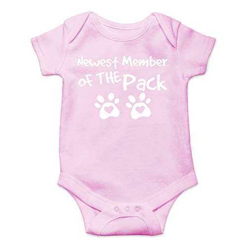 Newest Member of The Pack - Funny Baby Essentials Bodysuit - Newborn Girl Outfits Baby Romper
