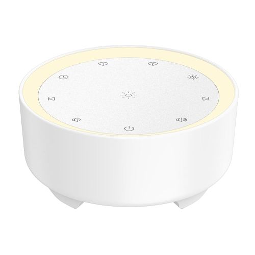 Kipcush Sound Machine & Night Light for Adults, Baby, Kids. White Noise Machine with 20 Soothing Sleep Sounds. Small Size & Portable Design for Bedroom, Office, Travel. Favorites Buttons, Timer