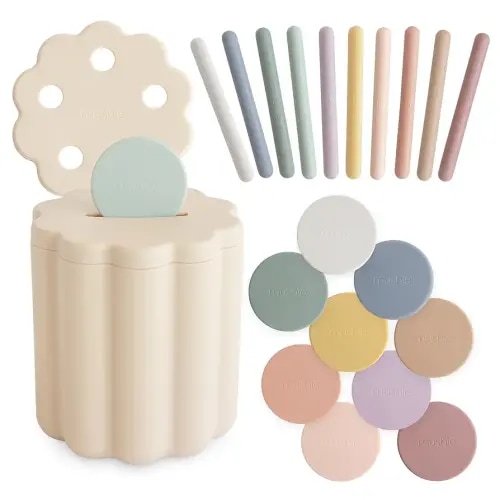 mushie Coin & Tube Sorting Set | 23 Pieces | 10 Months+