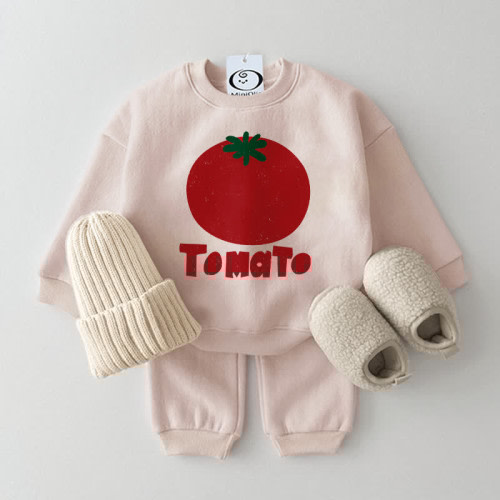 TOMATO Baby 2-Piece Beige Sweatsuit Set - 12 Mo