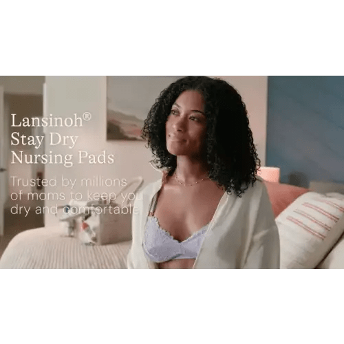 Lansinoh Stay Dry Disposable Nursing Pads - 60ct: BPA-Free, Contoured Fit, BPS-Free