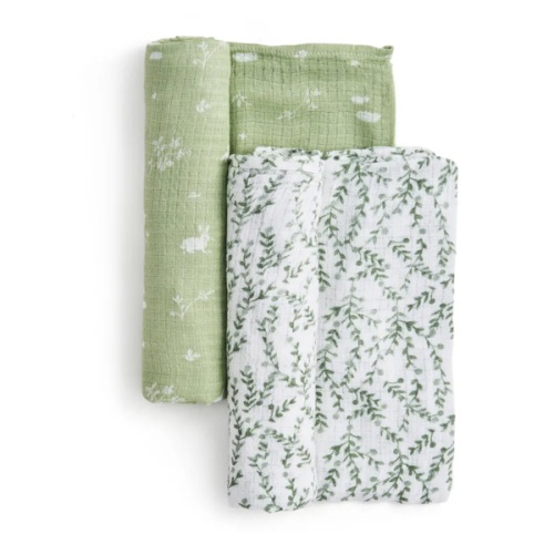 Aden + Anais Cotton Muslin Swaddles(2) Natu - Clement