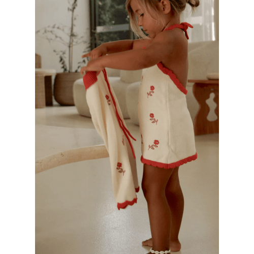 BIRDIE HALTER DRESS - LE JARDIN