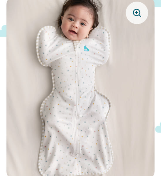 Swaddle Up™ 0.2 TOG Organic Cotton White Starlight