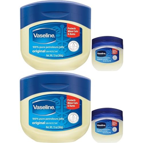 Vaseline 100% Pure Petroleum Jelly, 13 Ounce [With Bonus 1.75 Ounce] (Pack of 2)