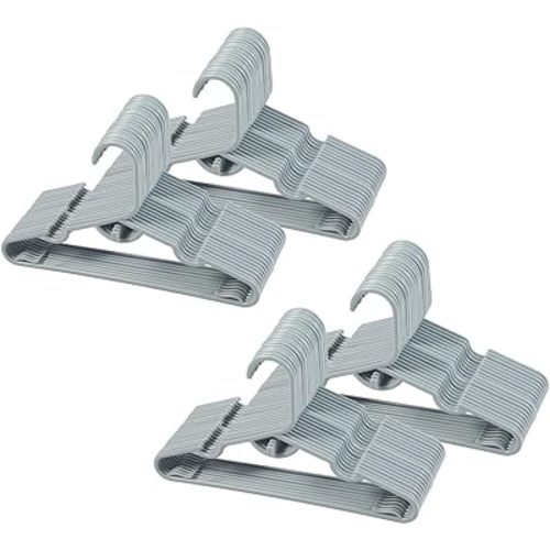 80 Pack Grey Stackable Baby Clothes Hangers,Kids Plastic Hangers for Closet,Save Space Ultra-Thin Coat Hanger,Toddler,Infant,Child,Newborn's Coat Hangers Ideal for Laundry and Nursery's Everyday Use