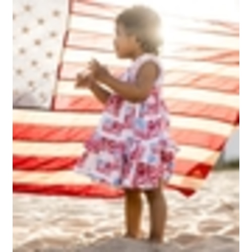Majestic Flags Baby Girl Dress & Diaper Cover Size: 6-9 Months