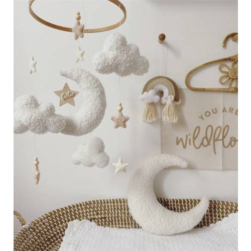 Bouclé Baby Mobile Boucle Baby Mobile Baby Mobile Cot Mobile Baby Shower Gift Neutral Baby Mobile Moon Mobile Cloud Mobile - Etsy