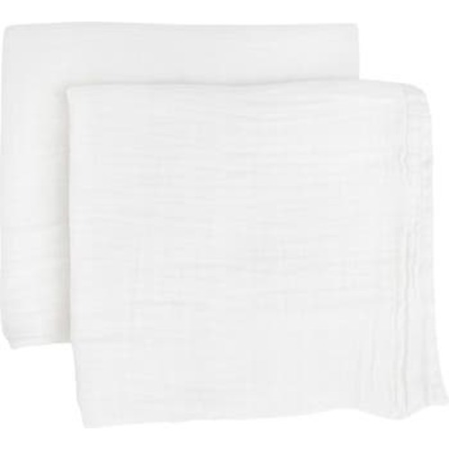 2-Pack Organic Cotton Muslin Swaddle Blanket